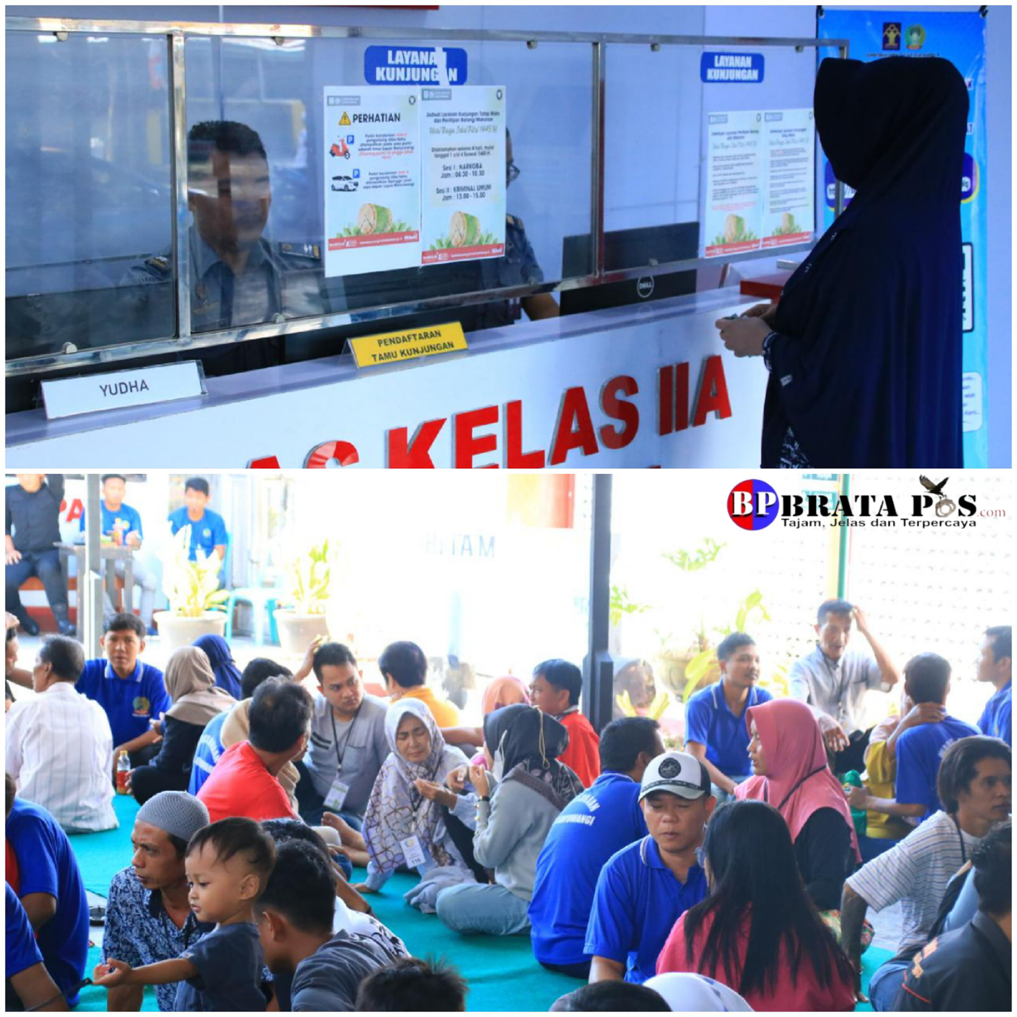 Disambut Antusias.!! Keluarga Warga Binaan Lapas Banyuwangi Manfaatkan Layanan Tatap Muka di Momen Idul Fitri