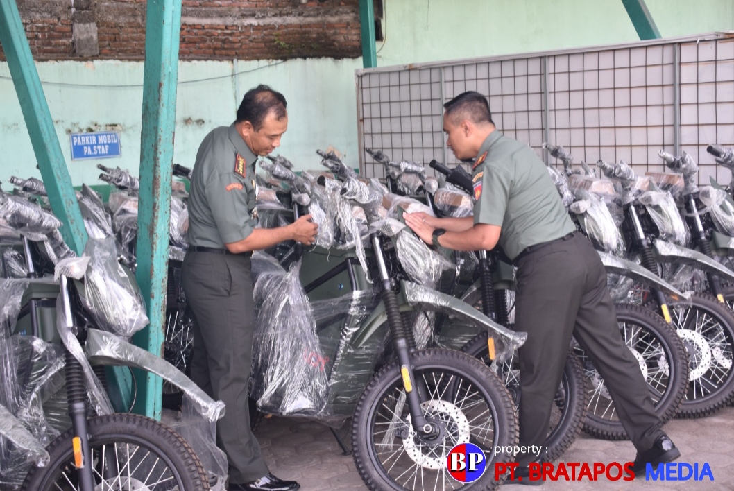 Danrem 073/Makutarama Cek Rantis Baru Trail Listrik SPRINT Untuk Babinsa Kodim 0716/Demak