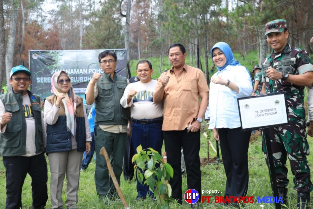 Rehabilitasi Hutan Pasca Kebakaran,Pemprov Jateng Gandeng Masyarakat Tanam 3.400 Bibit Pohon di Kawasan Taman Nasional Gunung Merbabu
