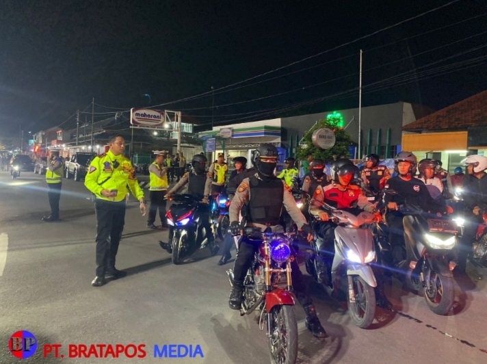 Gelar Razia Malam Minggu, Satlantas Polres Demak Jaring 62 Motor Berknalpot Brong