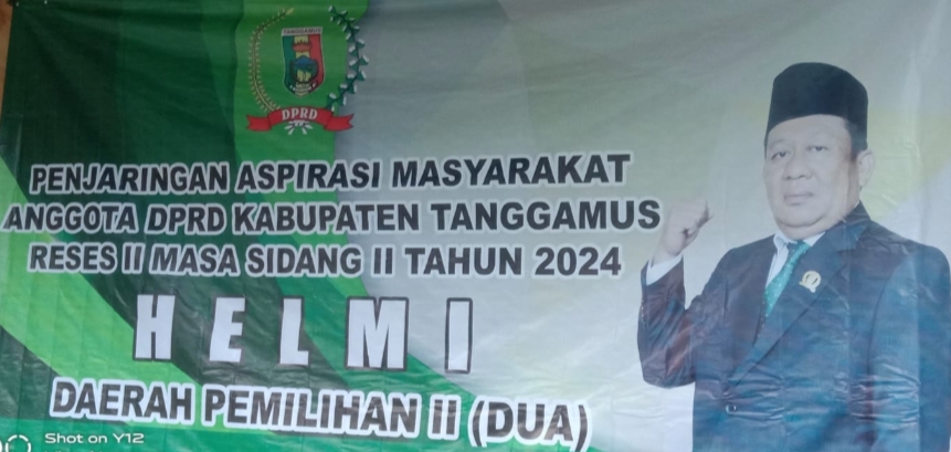 Reses Ke ll Anggota DPRD kabupaten Tanggamus Helmi SE Dalam Menampung Aspirasi Masyarakat