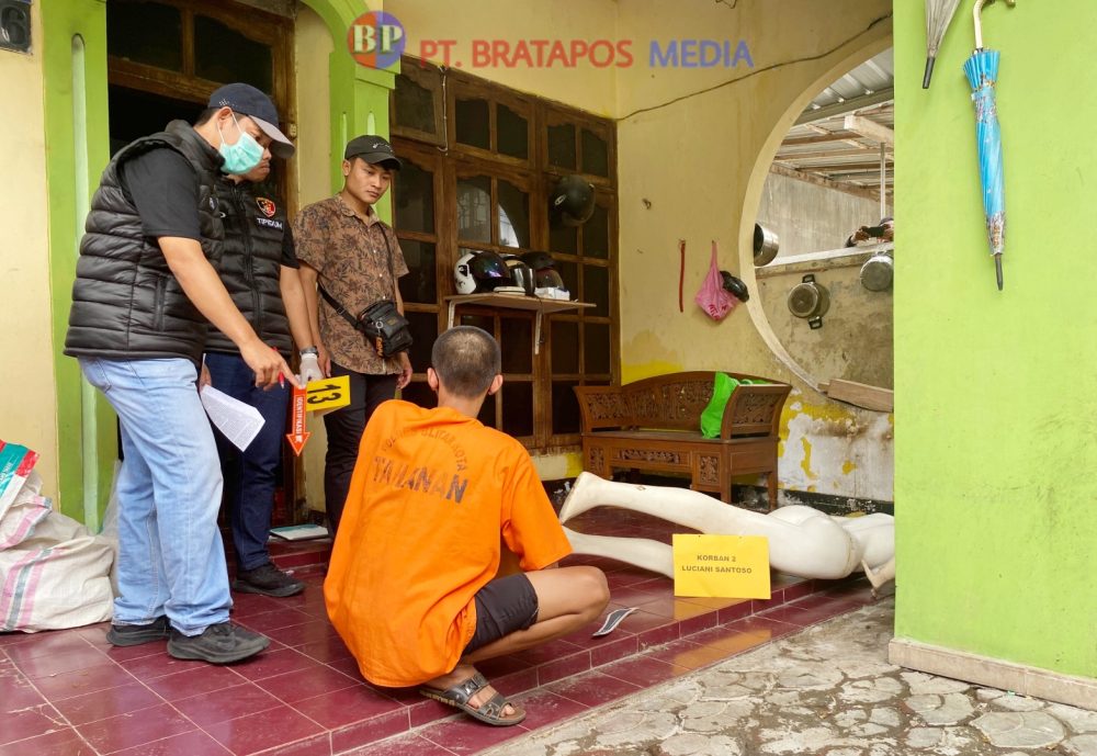 Polres Blitar Kota Gelar Rekonstruksi Pembunuhan 2 Wanita di Shelter Anjing, Tersangka Perankan 20 Adegan