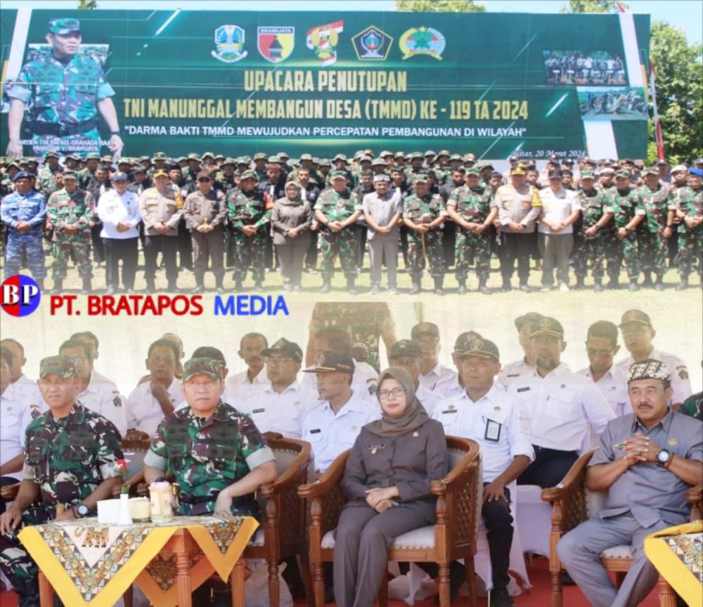 Hadiri Penutupan TMMD ke-119, Bupati Blitar Apresiasi Pelaksanaan Kegiatan TMMD di Wonotirto