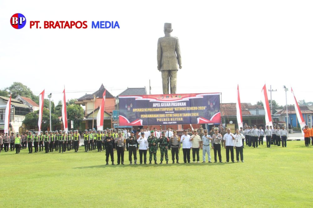 Hadiri Apel Gelar Pasukan Operasi Kepolisian Terpusat "Ketupat Semeru 2024", Ini Pesan Dandim 0808/Blitar