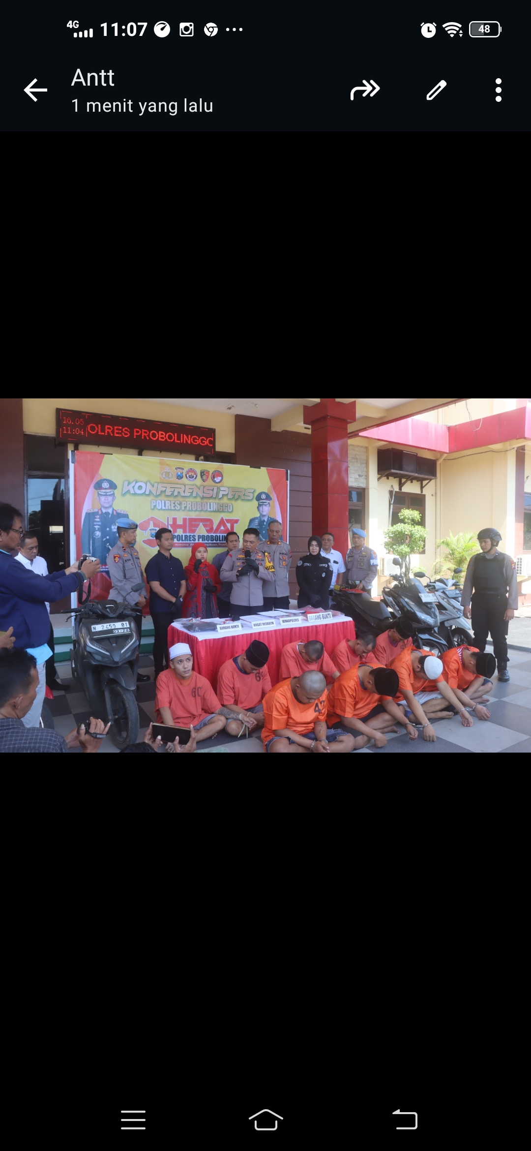 Polres Probolinggo Berhasil Ungkap Dua Kasus Curas, 4 Tersangka Diamankan