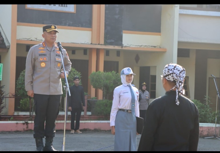Kapolresta Pati Pimpin Apel Kesiagaan TPPK di Satuan Pendidikan