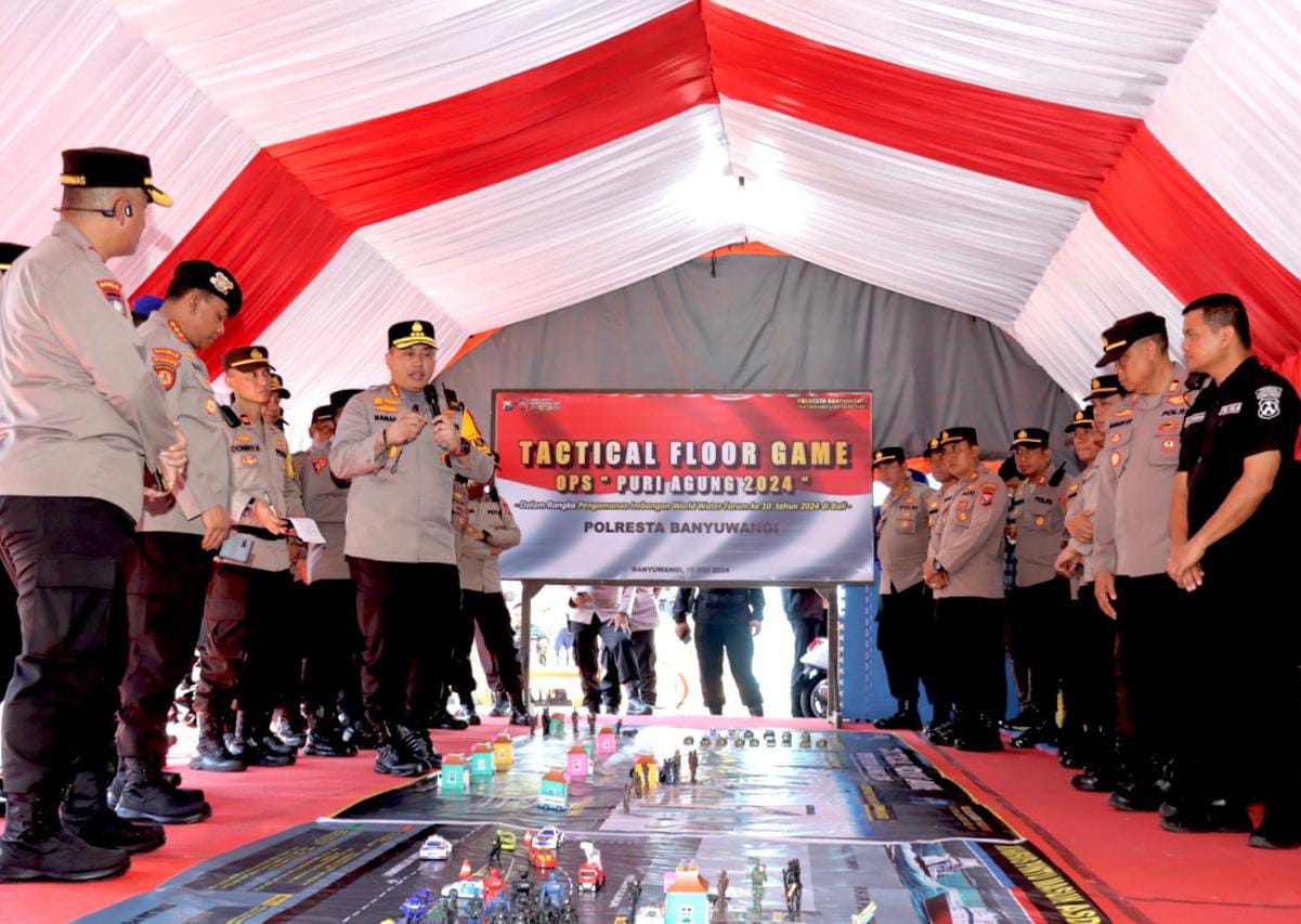 Perketat Pengamanan Jelang WWF, Polresta Banyuwangi Gelar TFG di Pelabuhan ASDP Ketapang
