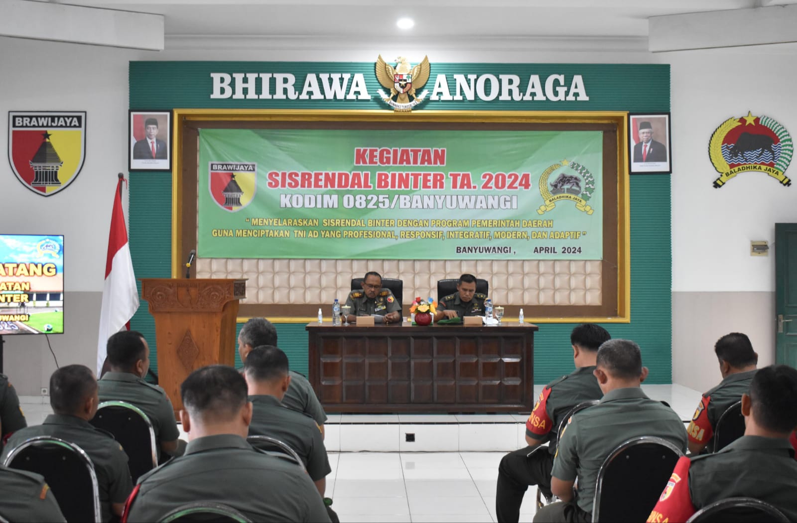 Kodim 0825/Banyuwangi Laksanakan SISRENDAL BINTER TNI Tahun 2024