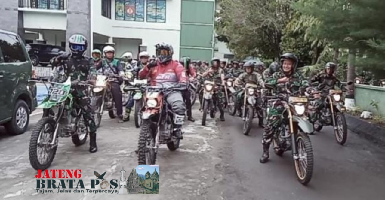 Guna Menjalin Silaturahmi Antara TNI Dan Polri Kodim 0720 Rembang Adakan Trabas Bersama