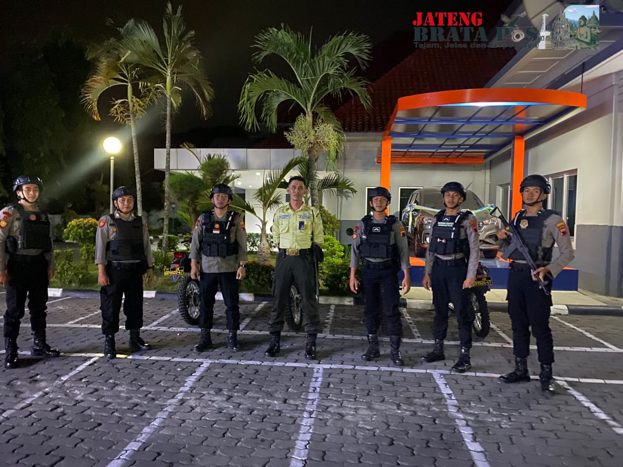 Polres Grobogan Melakukan Patroli Harkamtibmas; Malam Minggu di Sekitar Kota Purwodadi