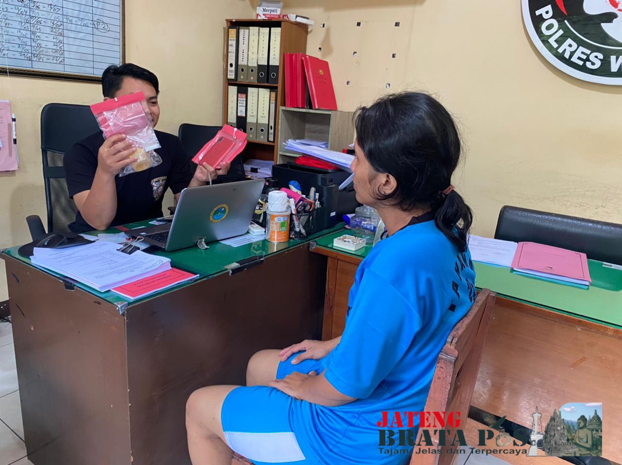 Wanita Asal Solo di Amankan Sat Resnarkoba Polres Wonogiri, Kedapatan Membawa Narkoba dari Orang yang di Kenali di Medsos