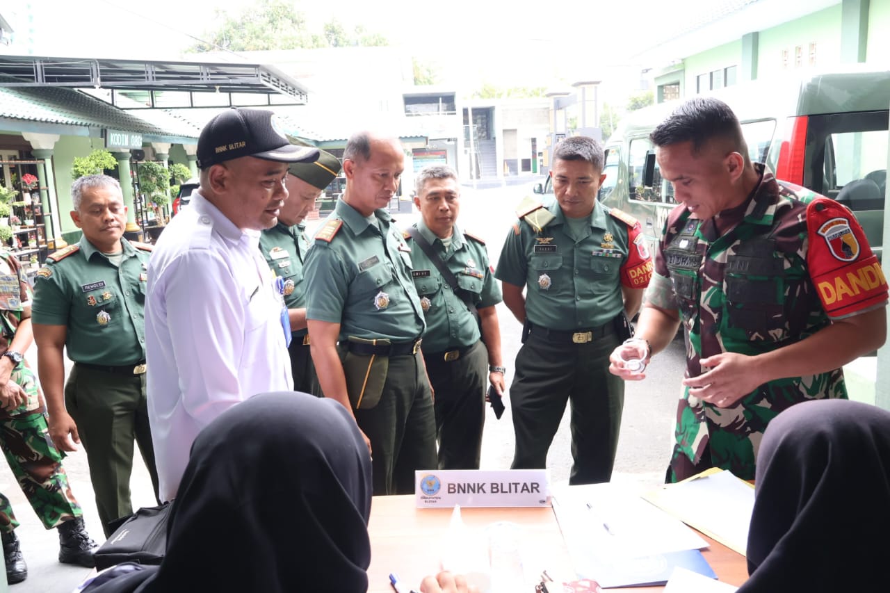 Bersama BNN Kabupaten Blitar, Kodim 0808 Gelar Sosialisasi P4GN