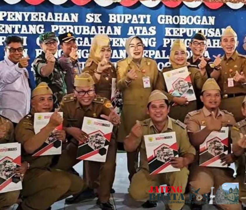 Rasa Bahagia Slimiyi 280 Kades di Grobogan Terima SK Perpanjangn