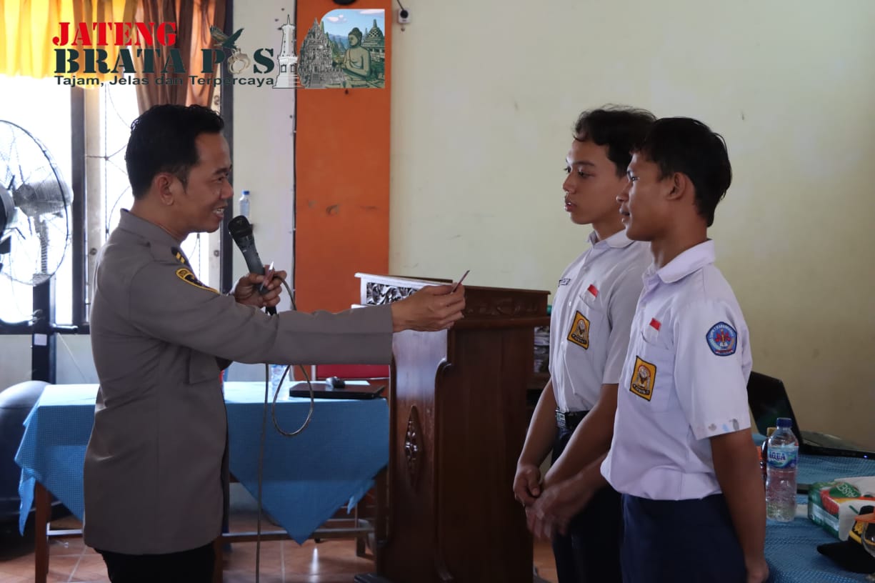 Polres Demak Gelar Sosialisasi Anti Bullying di SMP N 1 Karangawen