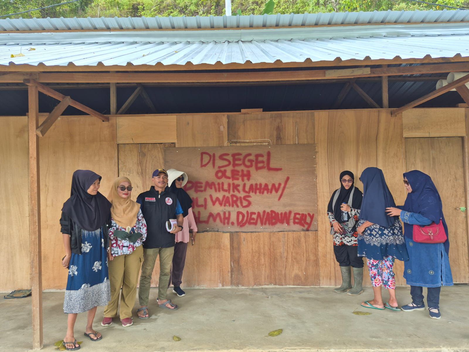 Ada Apa Anak Cucu' (Alm) Raja Mansur Wael Palang Basecamp PT HAM