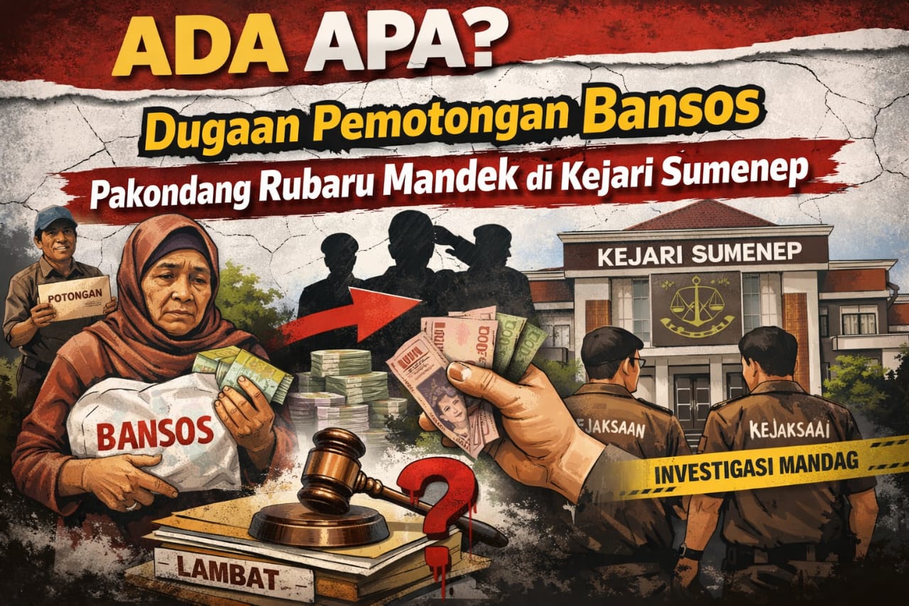 Ada apa? Dugaan Pemotongan Bansos Pakondang Rubaru Mandek di Kejari Sumenep