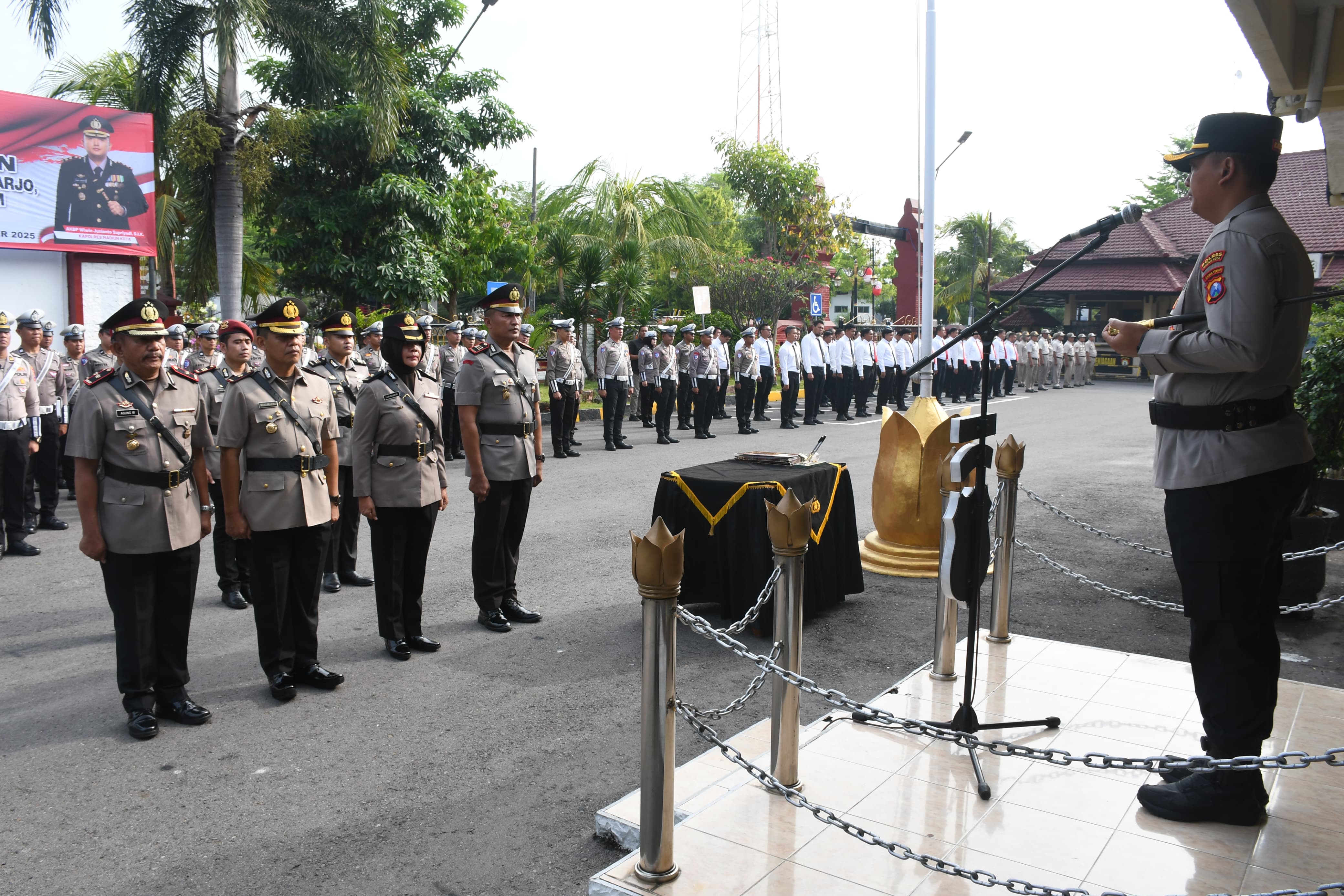 AKBP Wiwin Junianto, Pimpin Sertijab Pejabat Strategis Polres Madiun Kota