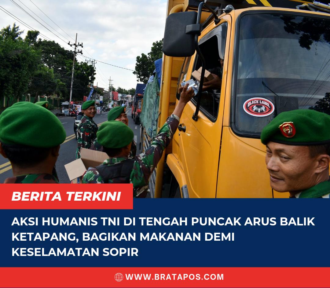 Aksi Humanis TNI di Tengah Puncak Arus Balik Ketapang, Bagikan Makanan Demi Keselamatan Sopir