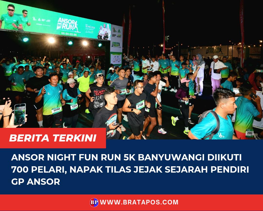 Ansor Night Fun Run 5K Banyuwangi Diikuti 700 Pelari, Napak Tilas Jejak Sejarah Pendiri GP Ansor