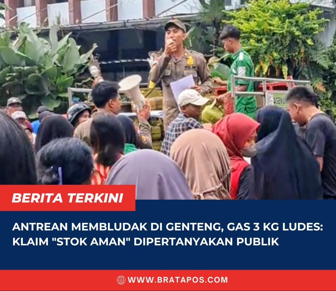 Antrean Membludak di Genteng, Gas 3 Kg Ludes: Klaim "Stok Aman" Dipertanyakan Publik