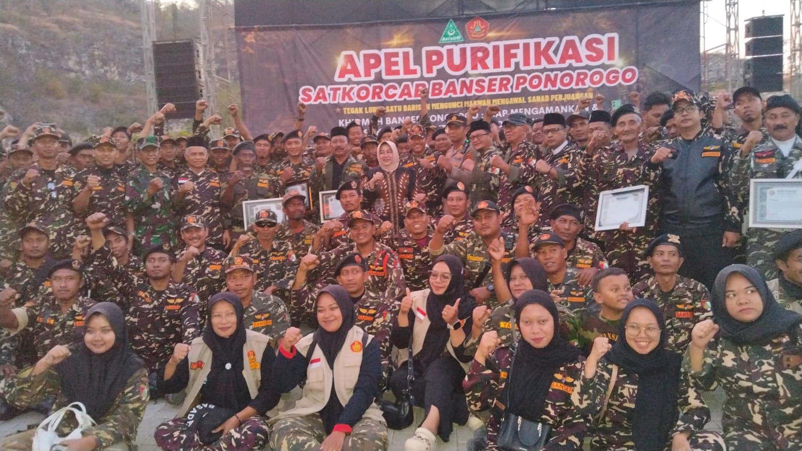 Apel Purifikasi Satkorcab Banser Ponorogo Momentum Perkuat Disiplin Organisasi, Soliditas Kader, Serta Pengabdian Kepada Ulama, Masyarakat, dan Bangsa