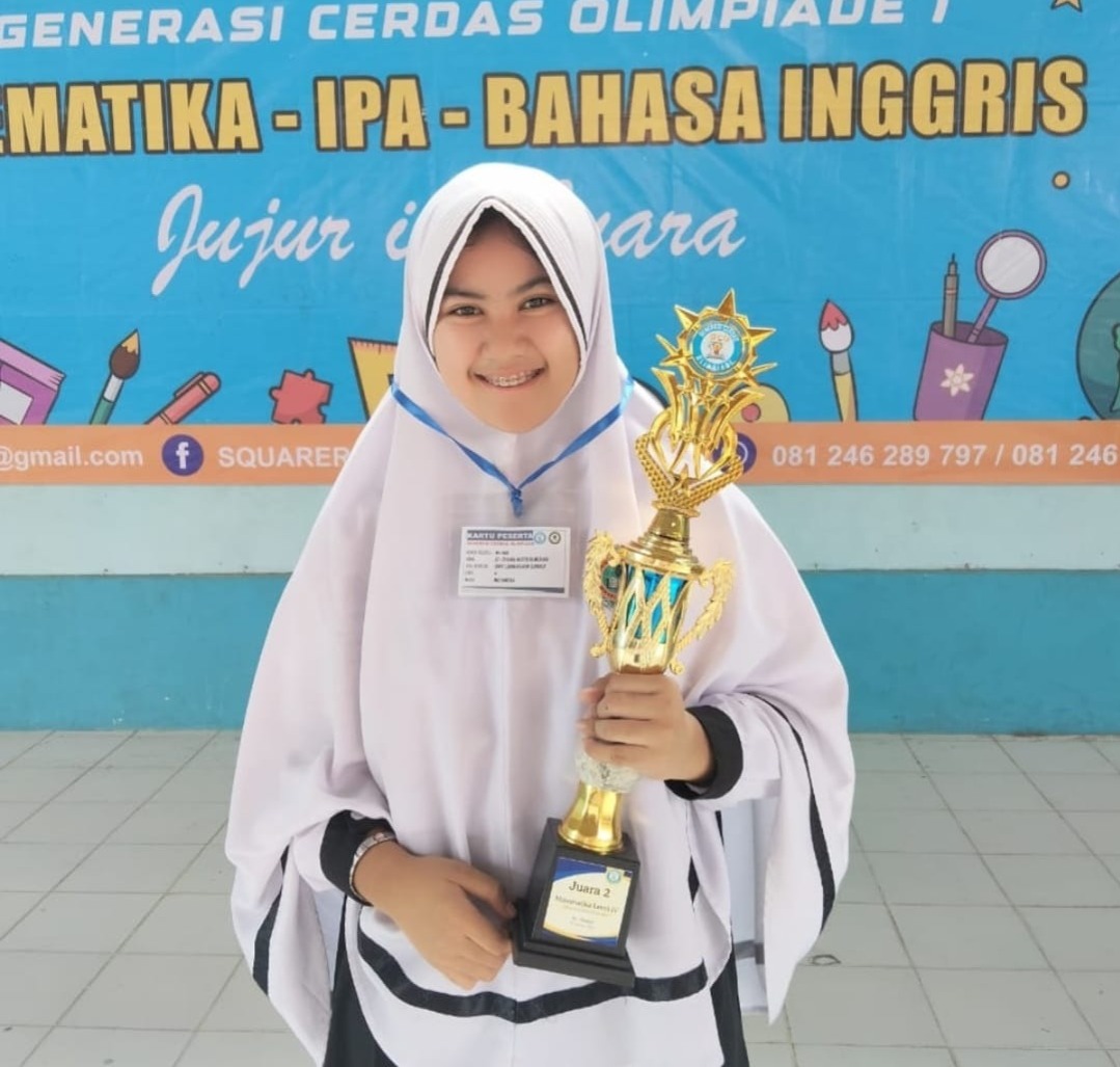 Az-Syahra Nastiti Ramadhani Siswi SMP Raih Juara 2 Matematika di Ajang GCO se-Madura