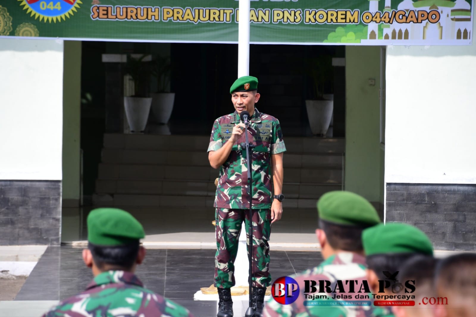 Korem 044/Gapo Lepas Prajurit dan PNS Dinas Cuti Lebaran