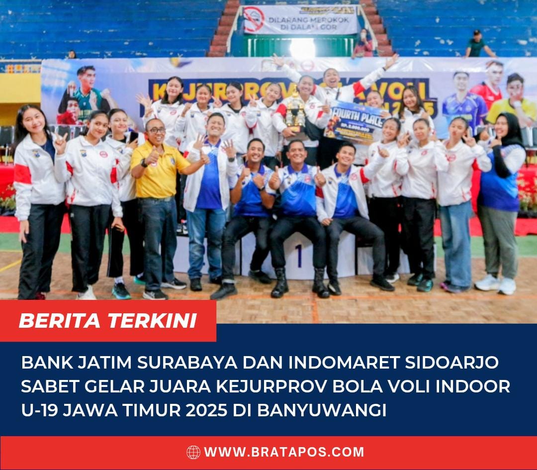 Bank Jatim Surabaya dan Indomaret Sidoarjo Sabet Gelar Juara Kejurprov Bola Voli Indoor U-19 Jawa Timur 2025 di Banyuwangi