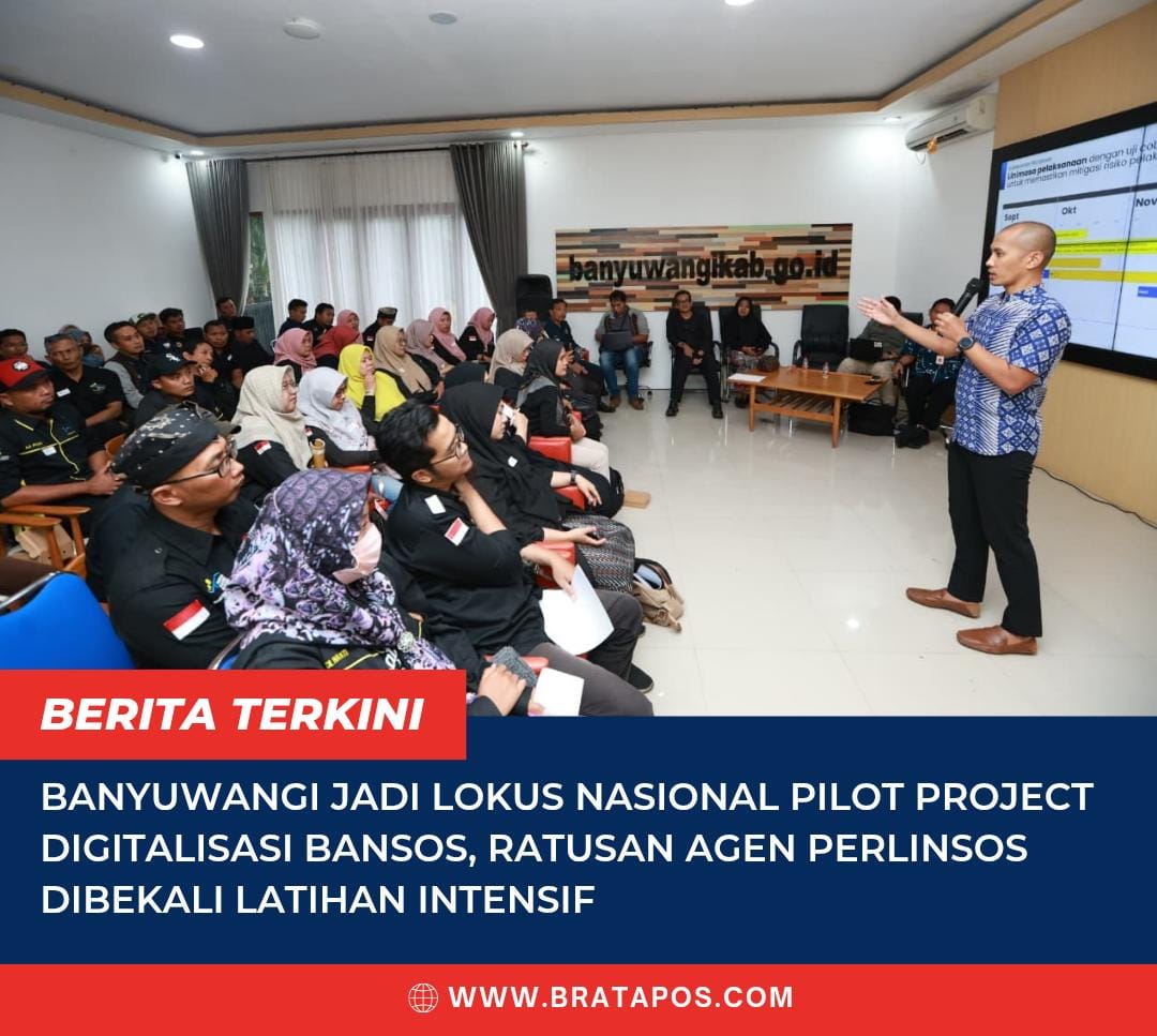 Banyuwangi Jadi Lokus Nasional Pilot Project Digitalisasi Bansos, Ratusan Agen Perlinsos Dibekali Latihan Intensif