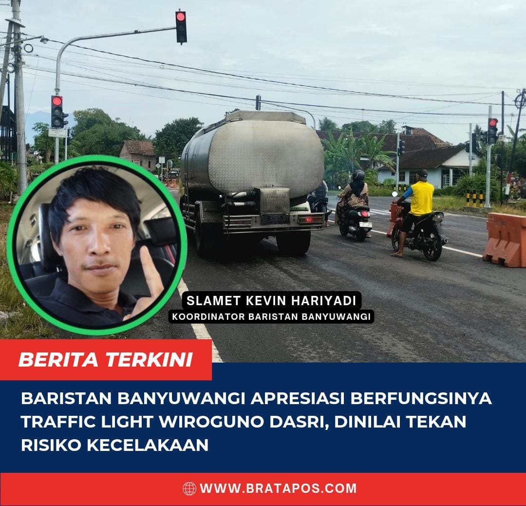 BARISTAN Banyuwangi Apresiasi Berfungsinya Traffic Light Wiroguno Dasri, Dinilai Tekan Risiko Kecelakaan