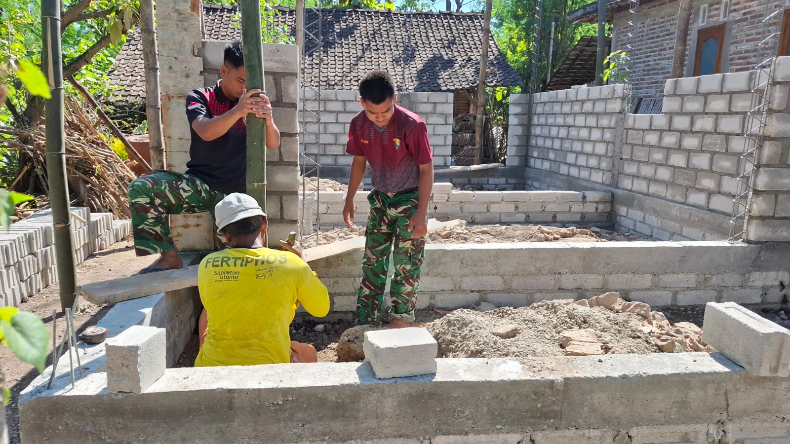 Berkah dan Kebahagian Bagi Sukimin, Rumahnya Masuk Program RTLH TMMD 129