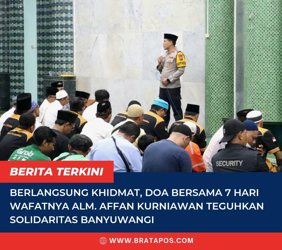 Berlangsung Khidmat, Doa Bersama 7 Hari Wafatnya Alm. Affan Kurniawan Teguhkan Solidaritas Banyuwangi