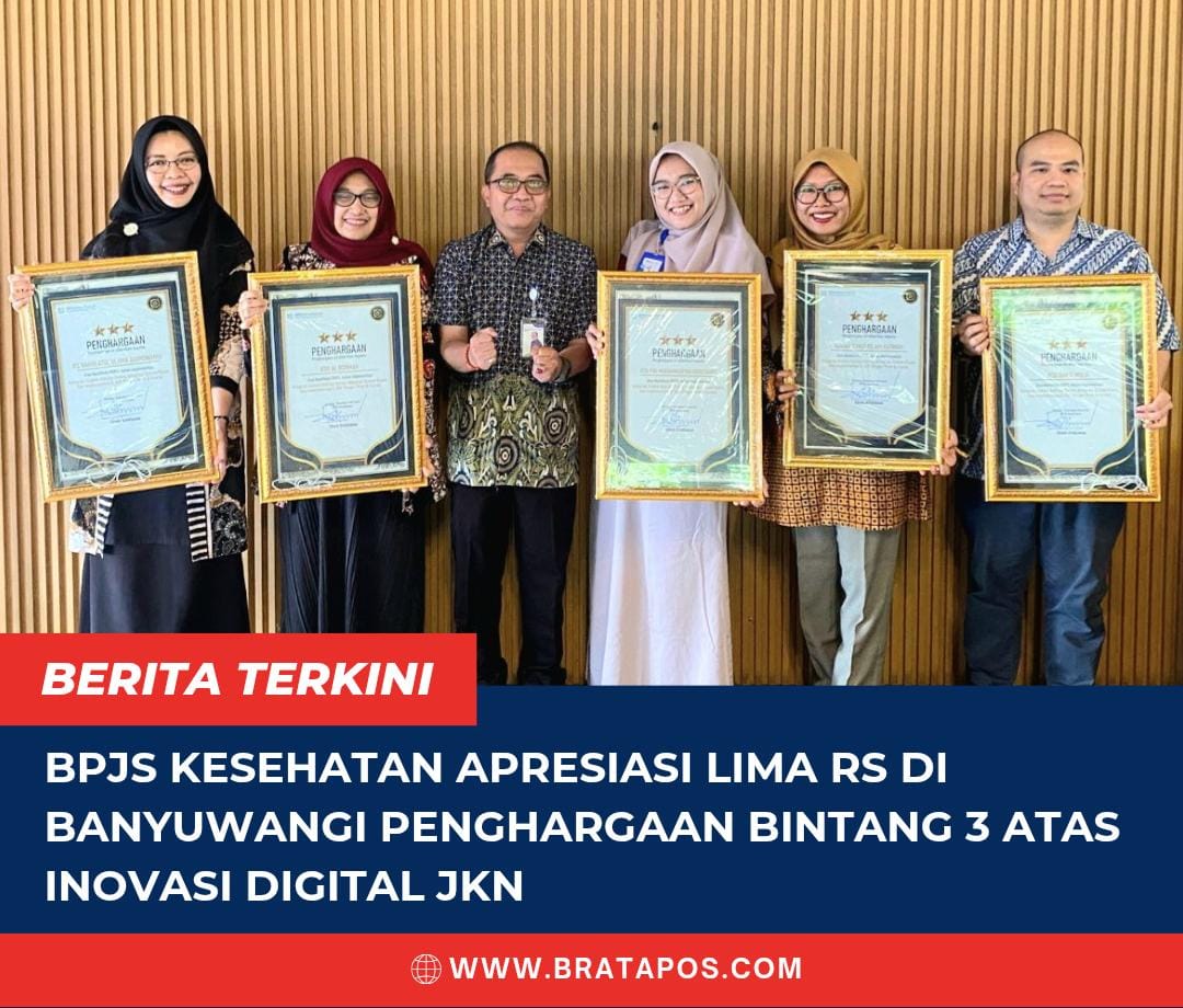 BPJS Kesehatan Apresiasi Lima RS di Banyuwangi Penghargaan Bintang 3 atas Inovasi Digital JKN