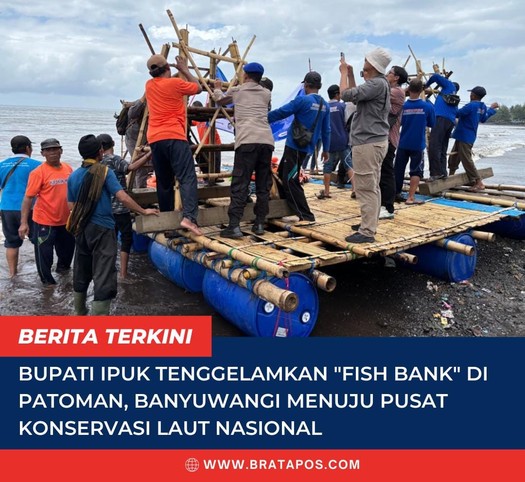 Bupati Ipuk Tenggelamkan "Fish Bank" di Patoman, Banyuwangi Menuju Pusat Konservasi Laut Nasional