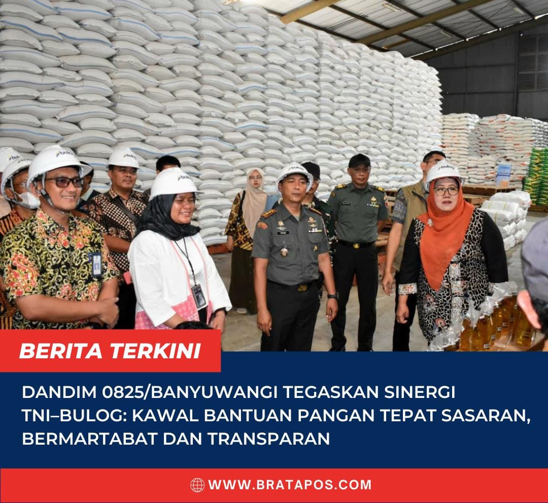 Dandim 0825/Banyuwangi Tegaskan Sinergi TNI–BULOG: Kawal Bantuan Pangan Tepat Sasaran, Bermartabat dan Transparan