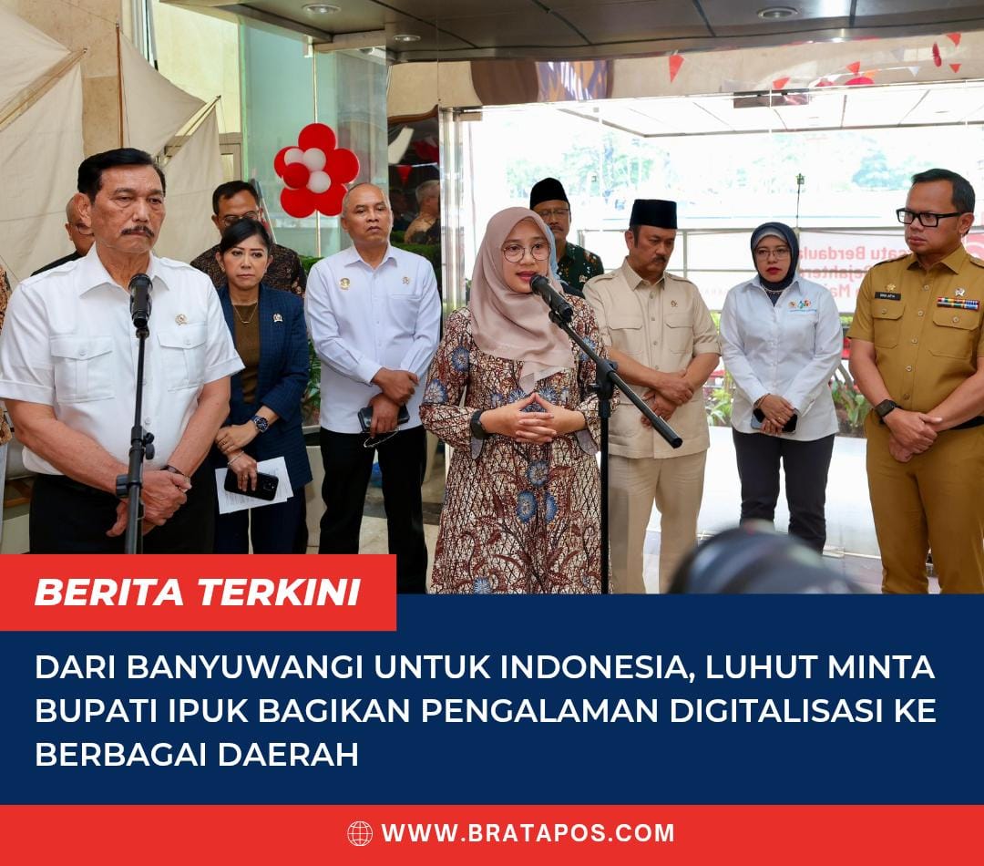 Dari Banyuwangi untuk Indonesia, Luhut Minta Bupati Ipuk Bagikan Pengalaman Digitalisasi ke Berbagai Daerah