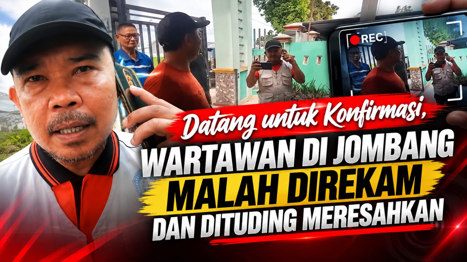 Datang untuk Konfirmasi, Wartawan di Jombang Malah Direkam dan Dituding Meresahkan