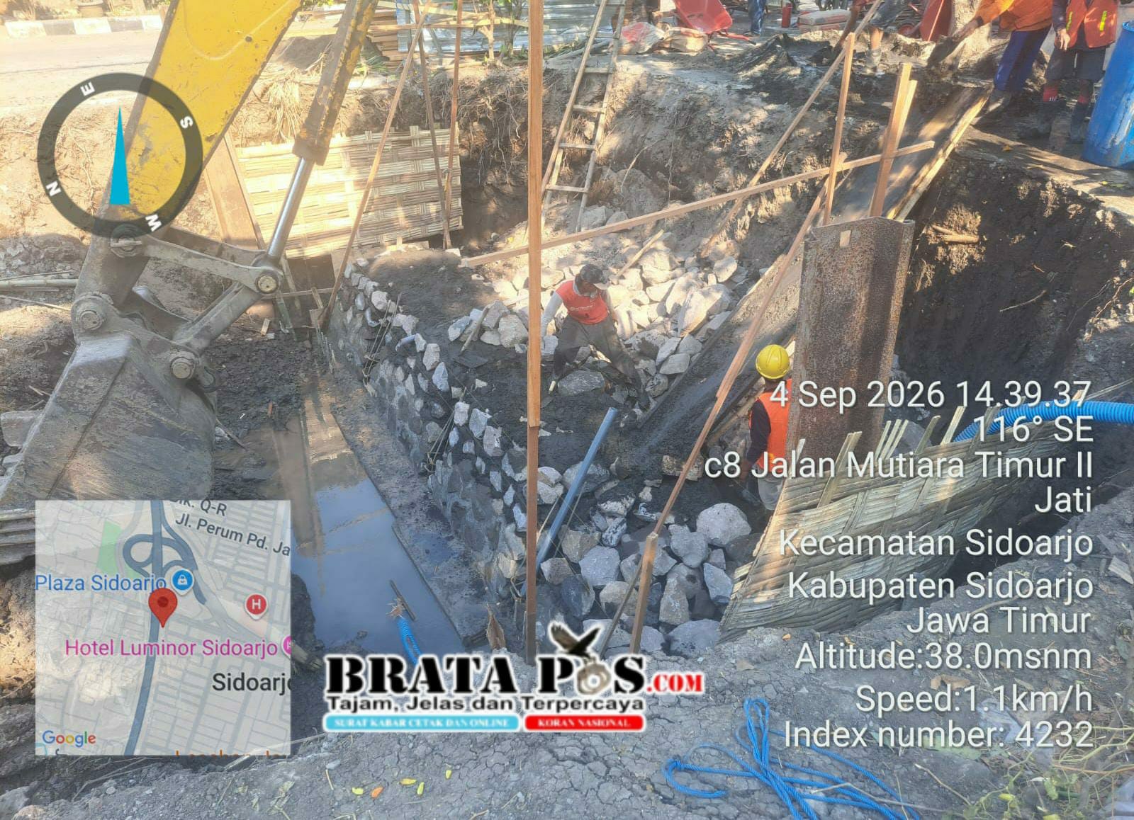 Di Duga Curang Perbaikan Sistem Rumah Pompa LIPPO  CV Alaric Karya