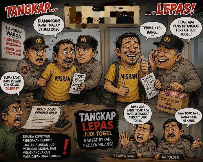 Diduga Tangkap Lepas Kanit Polsek Batang kuis Usai Penanganan Kasus judi Togel  Dipertanyakan tindakannya.