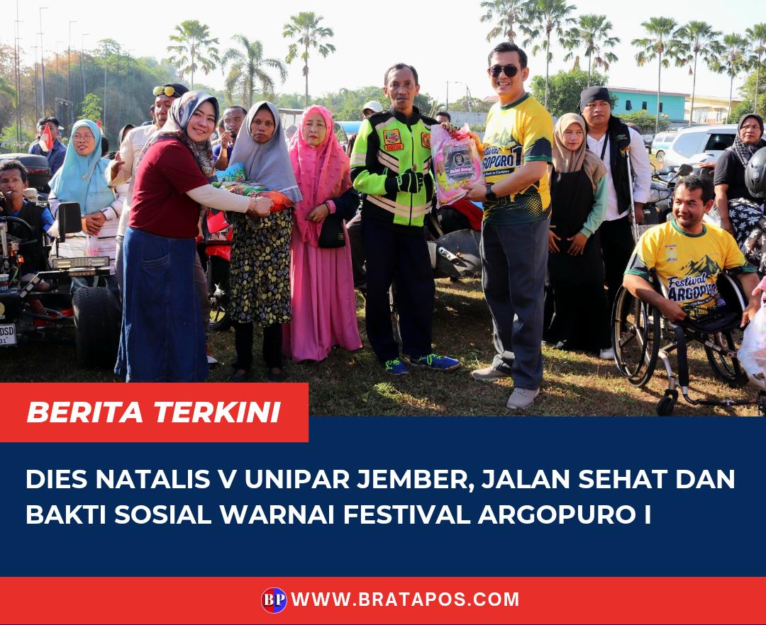 Dies Natalis V UNIPAR Jember, Jalan Sehat dan Bakti Sosial Warnai Festival Argopuro I