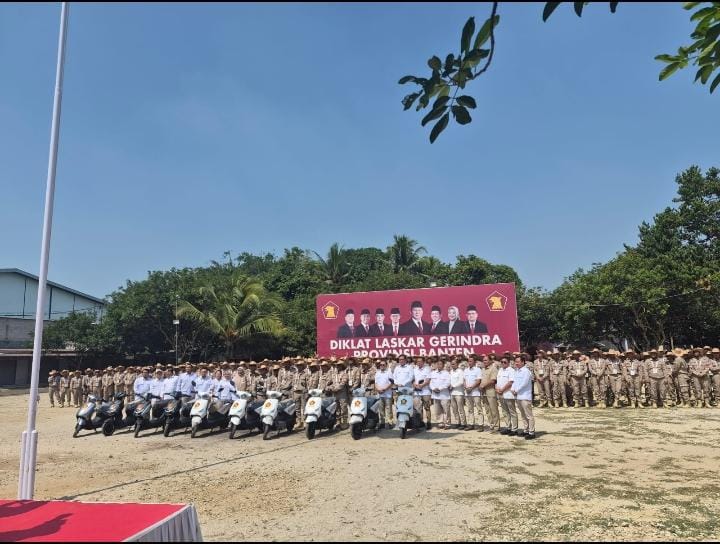 Diklat Laskar Gerindra Banten Ditutup, Yudi Budi Wibowo Titipkan Lima Amanah untuk Kader