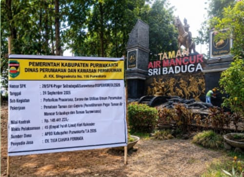 Disperkim Purwakarta Genjot Perbaikan Taman Air Mancur Sri Baduga dan Surawisesa, Targetkan Situ Buleud Kembali Jadi Ikon Unggulan Masyarakat