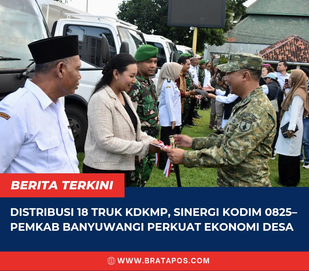 Distribusi 18 Truk KDKMP, Sinergi Kodim 0825–Pemkab Banyuwangi Perkuat Ekonomi Desa