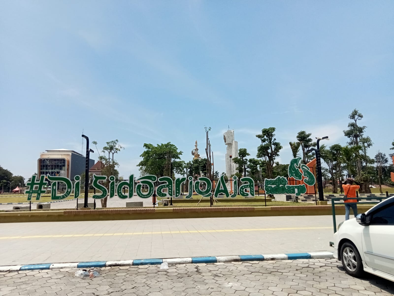 DLHK Perbaiki Arena Bermain Anak di Alun-Alun Sidoarjo