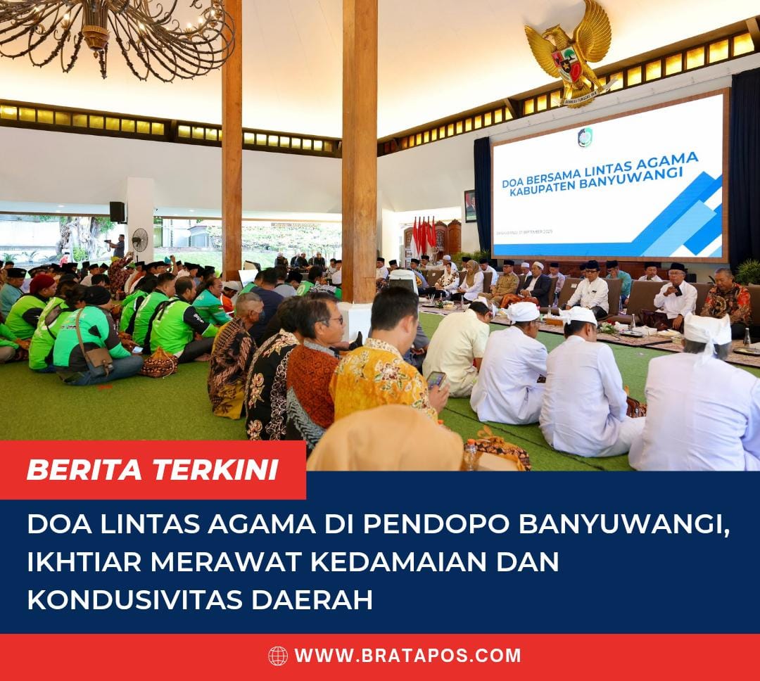 Doa Lintas Agama di Pendopo Banyuwangi, Ikhtiar Merawat Kedamaian dan Kondusivitas Daerah