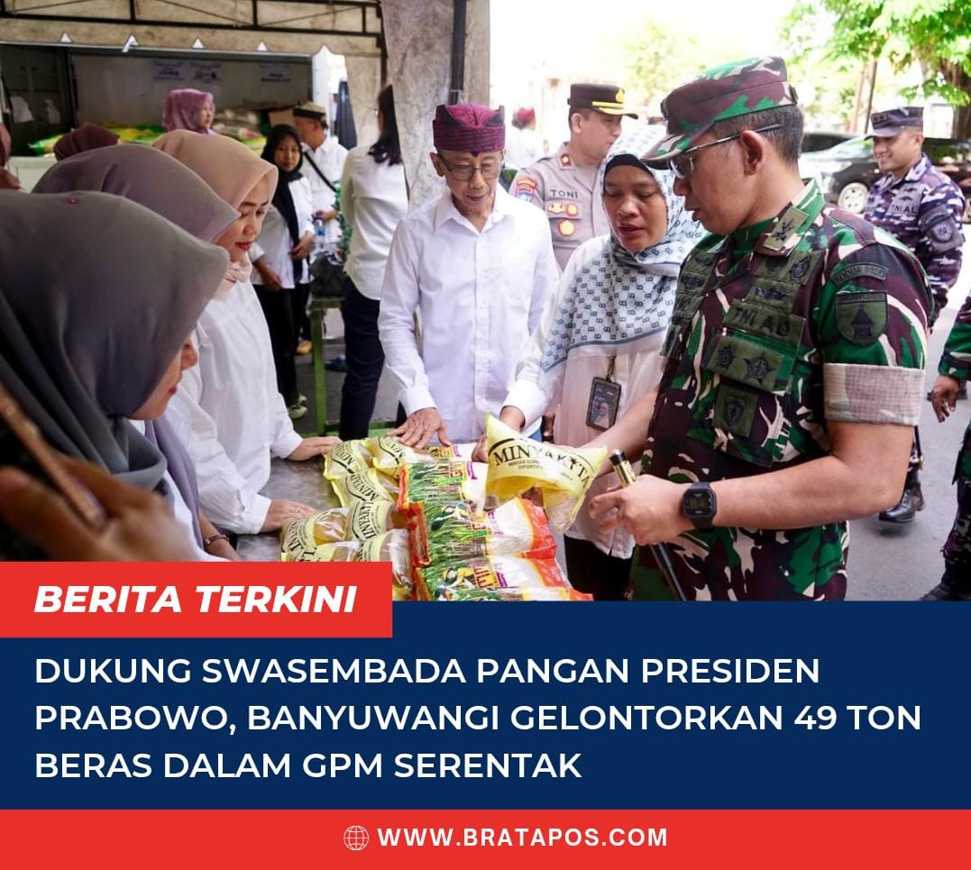 Dukung Swasembada Pangan Presiden Prabowo, Banyuwangi Gelontorkan 49 Ton Beras dalam GPM Serentak