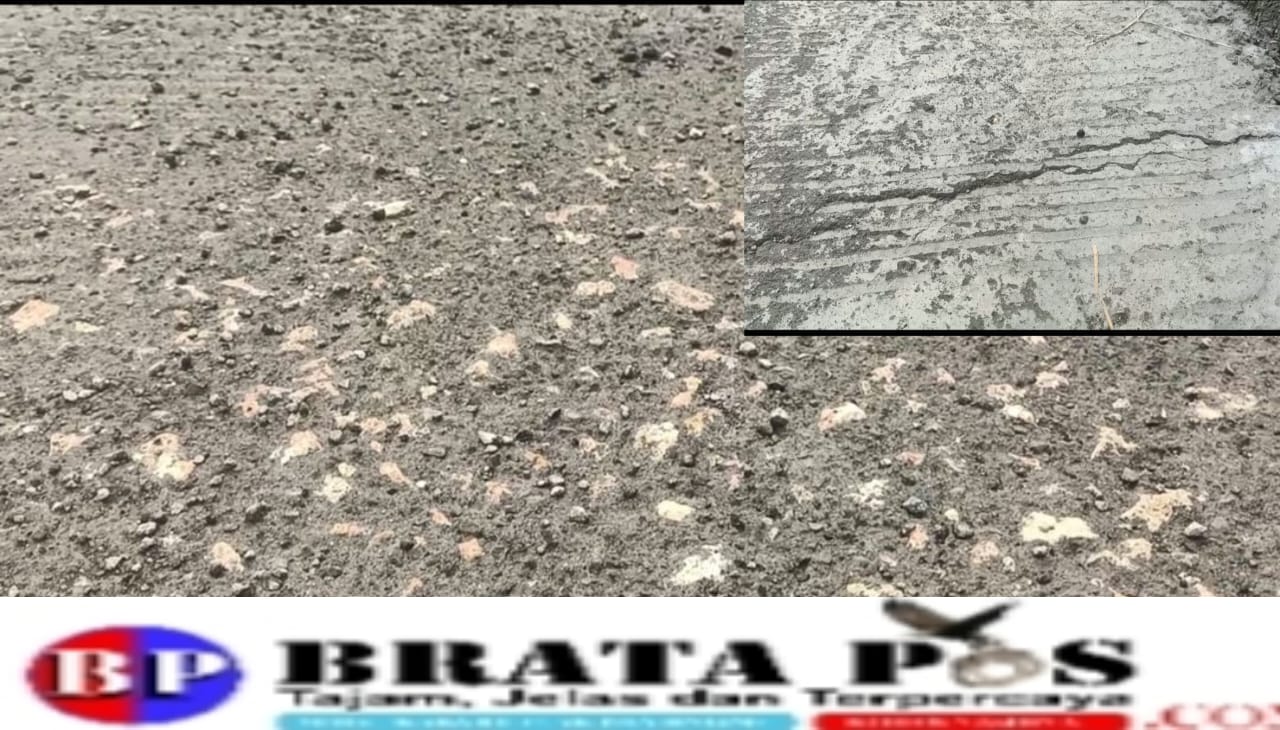 Dusta, PJ Kades Panyepen Bohongi Insan Pers Akan Perbaiki Jalan Rabat Beton Yang Rusak parah