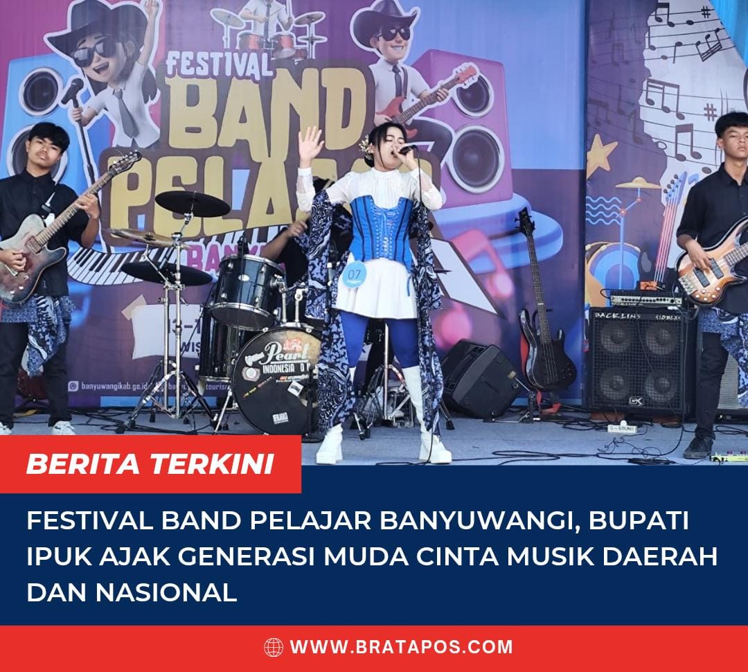 Festival Band Pelajar Banyuwangi, Bupati Ipuk Ajak Generasi Muda Cinta Musik Daerah dan Nasional