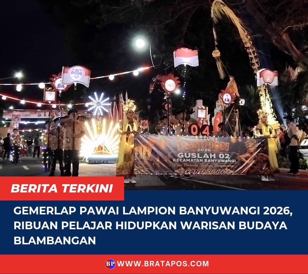 Gemerlap Pawai Lampion Banyuwangi 2026, Ribuan Pelajar Hidupkan Warisan Budaya Blambangan