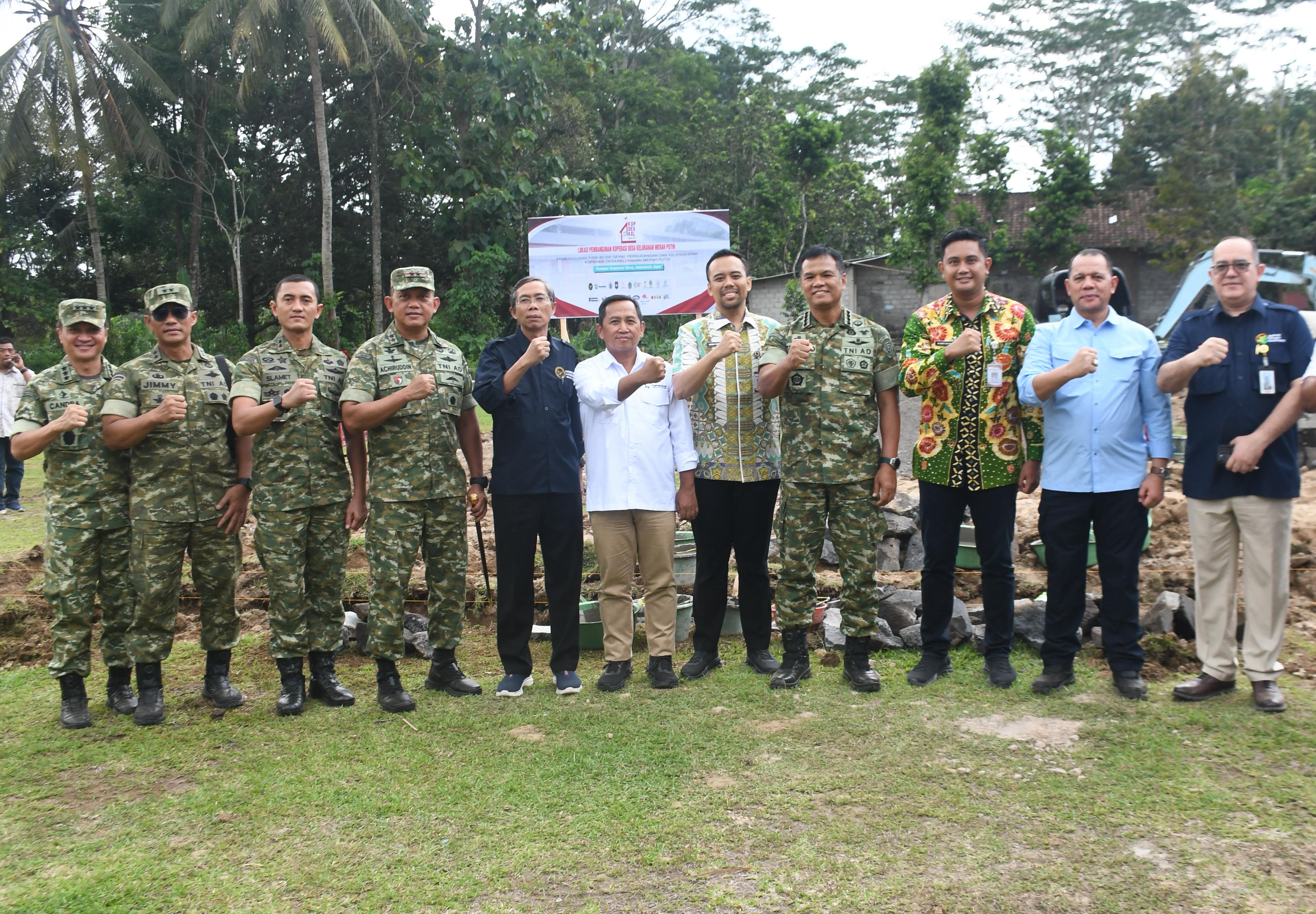 Gerak Cepat Kodam IV/Diponegoro dan Pemda, wujudkan Pembangunan Koperasi Desa Merah Putih di Jateng dan DIY